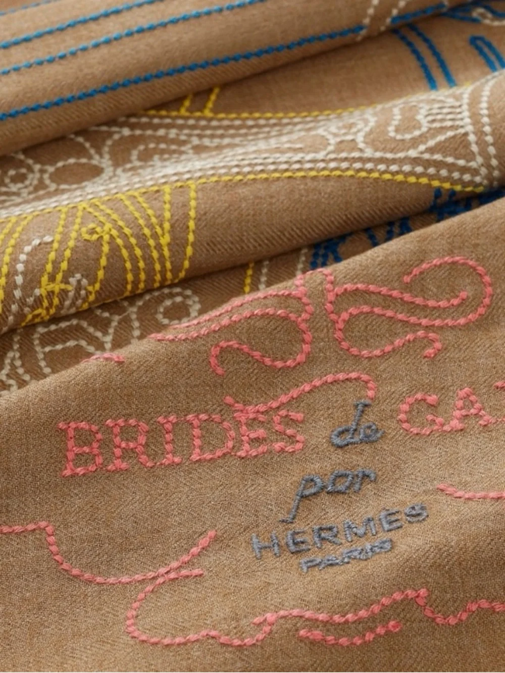 Holiday price drop Brand new Brides de Gala Brode au Fil scarf 90 - Picture 2 of 6
